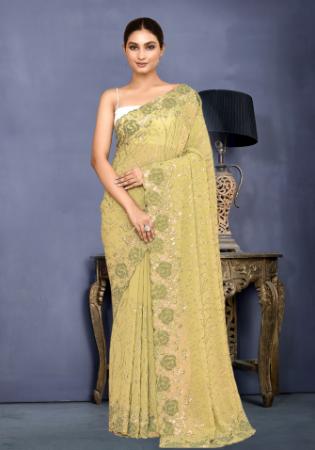 Picture of Fine Silk Pale Green Saree