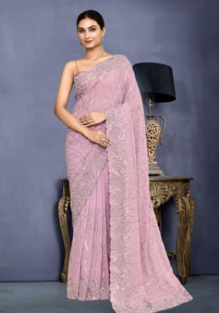 Picture of Nice Silk Plum Saree