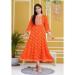 Picture of Beauteous Rayon & Cotton Tomato Kurtis And Tunic