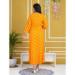 Picture of Graceful Rayon & Cotton Orange Kurtis And Tunic