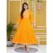 Picture of Graceful Rayon & Cotton Orange Kurtis And Tunic