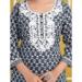 Picture of Rayon & Cotton Slate Grey Readymade Salwar Kameez