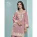 Picture of Lovely Silk Rosy Brown Straight Cut Salwar Kameez