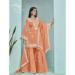 Picture of Marvelous Silk Sandy Brown Straight Cut Salwar Kameez