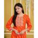 Picture of Delightful Rayon & Cotton Crimson Kurtis And Tunic