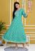 Picture of Rayon & Cotton Medium Aqua Marine Kurtis And Tunic