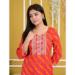 Picture of Pleasing Rayon & Cotton Light Pink Kurtis And Tunic