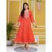 Picture of Pleasing Rayon & Cotton Light Pink Kurtis And Tunic