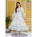 Picture of Rayon & Cotton White Readymade Salwar Kameez