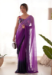 Picture of Delightful Georgette Purple Saree