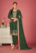 Picture of Georgette Medium Sea Green Straight Cut Salwar Kameez