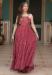 Picture of Wonderful Georgette Maroon Readymade Gown