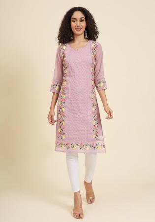 Picture of Classy Georgette Thistle Kurtis & Tunic