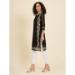 Picture of Wonderful Georgette Black Kurtis & Tunic