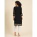 Picture of Wonderful Georgette Black Kurtis & Tunic