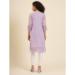 Picture of Well Formed Georgette Plum Kurtis & Tunic