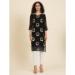 Picture of Well Formed Georgette Black Kurtis & Tunic