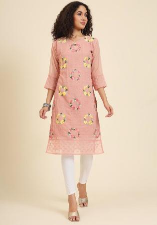 Picture of Charming Georgette Burly Wood Kurtis & Tunic