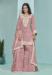 Picture of Magnificent Silk Rosy Brown Straight Cut Salwar Kameez