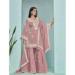 Picture of Magnificent Silk Rosy Brown Straight Cut Salwar Kameez