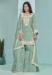 Picture of Silk Dark Sea Green Straight Cut Salwar Kameez