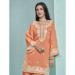 Picture of Wonderful Silk Salmon Straight Cut Salwar Kameez