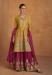 Picture of Silk Dark Golden Rod Straight Cut Salwar Kameez