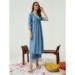 Picture of Splendid Silk Steel Blue Readymade Salwar Kameez