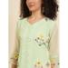 Picture of Pretty Georgette Beige Kurtis & Tunic