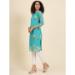 Picture of Admirable Georgette Medium Turquoise Kurtis & Tunic