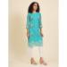 Picture of Admirable Georgette Medium Turquoise Kurtis & Tunic