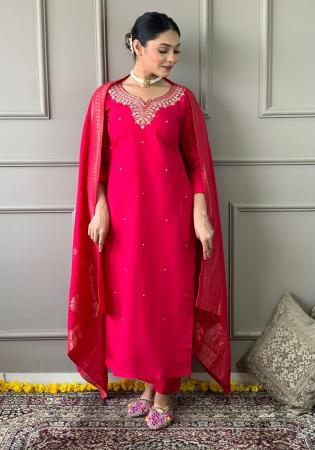 Picture of Pleasing Chiffon Light Coral Readymade Salwar Kameez