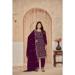 Picture of Georgette Midnight Blue Straight Cut Salwar Kameez