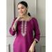 Picture of Chiffon Medium Violet Red Readymade Salwar Kameez