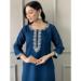 Picture of Sightly Chiffon Teal Readymade Salwar Kameez