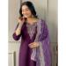 Picture of Bewitching Silk Brown Readymade Salwar Kameez