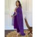 Picture of Lovely Silk Indigo Readymade Salwar Kameez