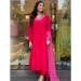 Picture of Pretty Silk Crimson Readymade Salwar Kameez