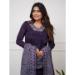 Picture of Ravishing Silk Dark Slate Blue Readymade Salwar Kameez