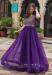 Picture of Well Formed Georgette Purple Readymade Gown