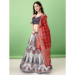 Picture of Delightful Silk Off White Lehenga Choli