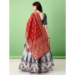 Picture of Delightful Silk Off White Lehenga Choli