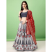 Picture of Delightful Silk Off White Lehenga Choli