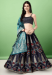 Picture of Enticing Silk Black Lehenga Choli