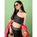 Picture of Pleasing Silk Black Lehenga Choli