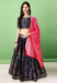 Picture of Pretty Silk Navy Blue Lehenga Choli