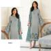 Picture of Georgette Dark Grey Straight Cut Salwar Kameez