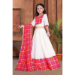 Picture of Comely Chiffon White Kids Lehenga Choli