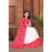 Picture of Comely Chiffon White Kids Lehenga Choli