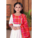 Picture of Comely Chiffon White Kids Lehenga Choli